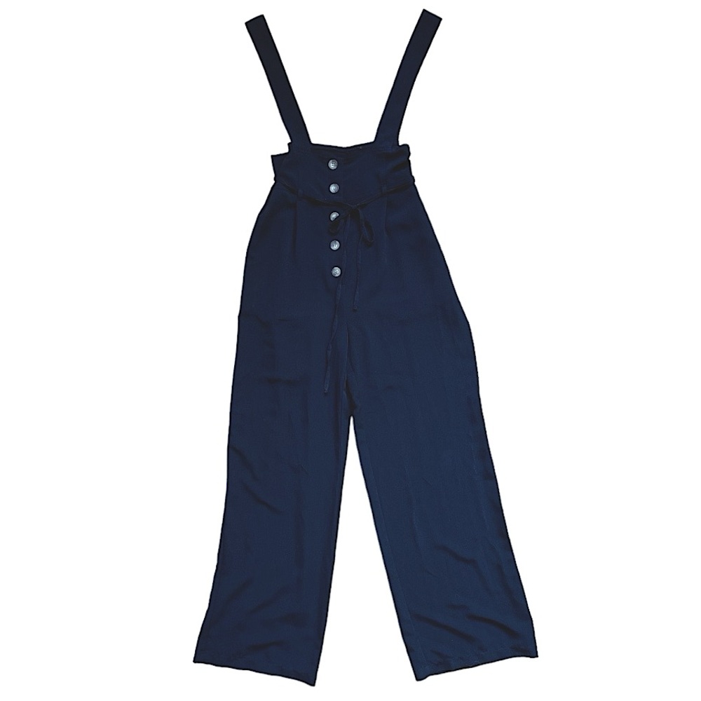 Black Pantsuit Overalls